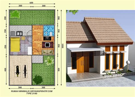 Desain Rumah Minimalis Type 21
